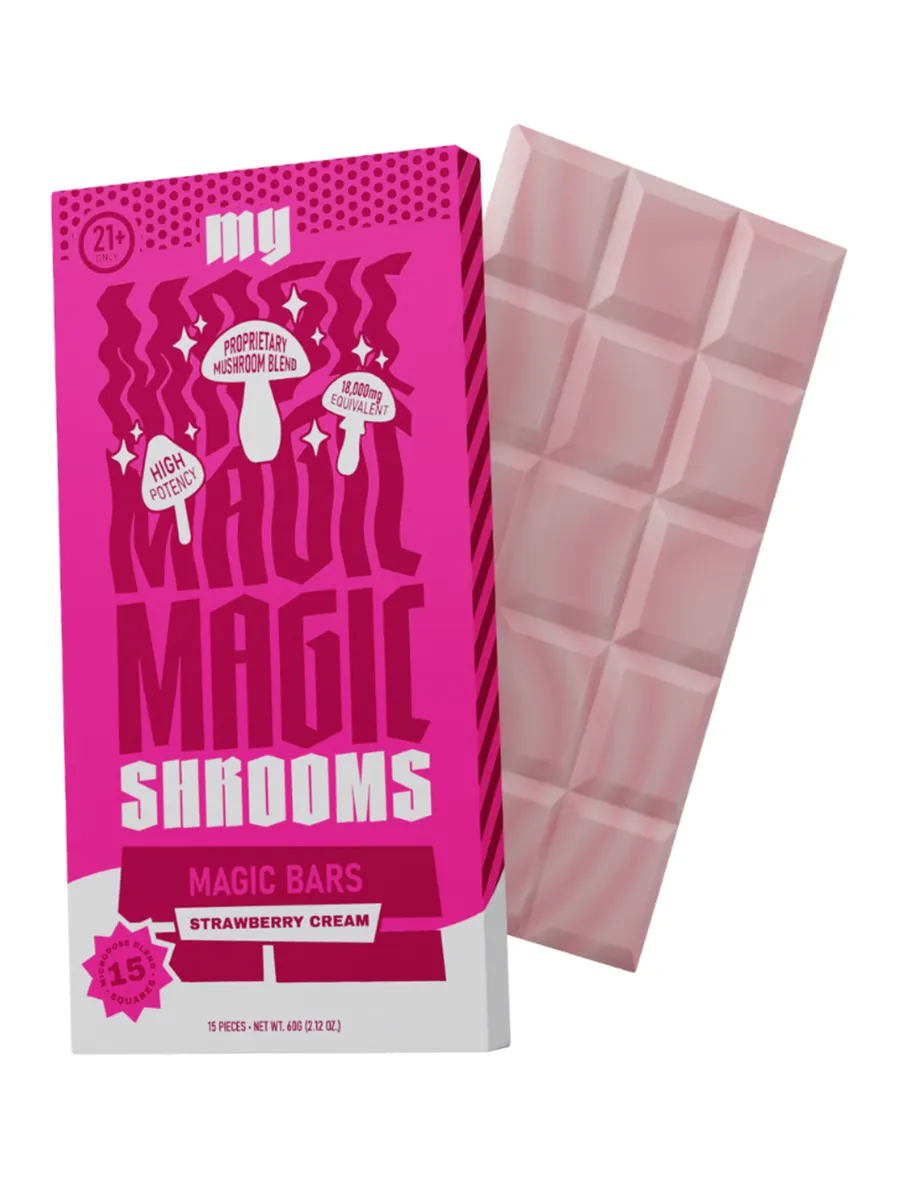 Strawberry Cream Exodus My Magic Mushy Chocolate Bar 15pcs 2.12oZ