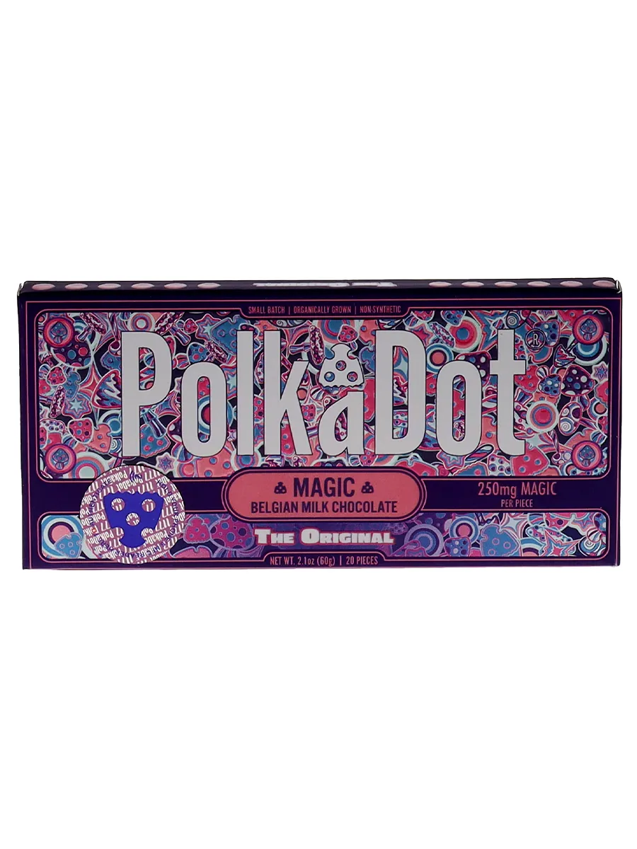The Original PolkaDot Magic Mushroom Belgian Milk Chocolate 250mg