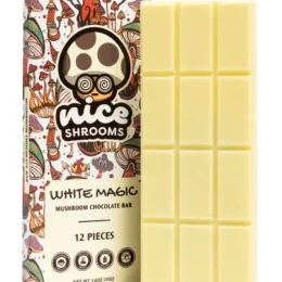 White Magic Nice Shrooms Mushroom Chocolate Bar 12pcs