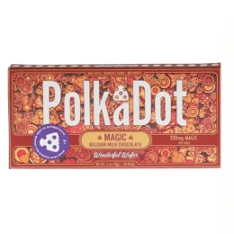 Wonderful Wafer PolkaDot Magic Mushroom Belgian White Chocolate 200mg Magic Per Piece