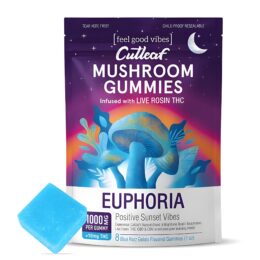 Cutleaf Mushroom Gummies – Live Rosin Euphoria Gummies