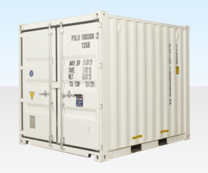 10FT X 8FT SHIPPING CONTAINER (ONE TRIP) WHITE (RAL 9003) FOR SALE