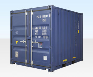 BUY 10FT X 8FT SHIPPING CONTAINER (ONE TRIP) BLUE (RAL 5013)