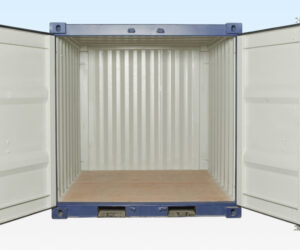 BUY 8FT SHIPPING CONTAINER ONE TRIP BLUE RAL 5013