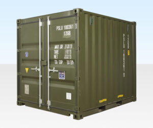 10FT X 8FT SHIPPING CONTAINER (ONE TRIP) GREEN (RAL 6007)