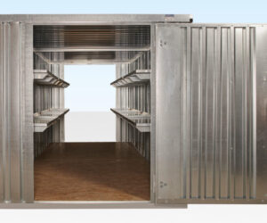 6M X 2.1M END LINKED FLAT PACKED CONTAINER BUNDLE (GALVANISED)