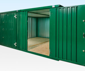 4M X 4.2M SIDE LINKED FLAT PACK CONTAINER BUNDLE (POWDER COATED)