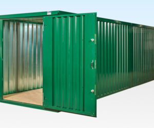 8M X 2.1M END LINKED FLAT PACKED CONTAINER BUNDLE (POWDER COATED)